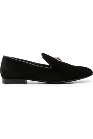 VERSACE Medusa loafers i velour
