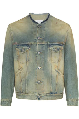 Maison Margiela Denimjakke med rå krave