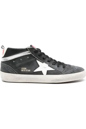 Golden Goose Mid Star loafers i ruskind med logoapplikation