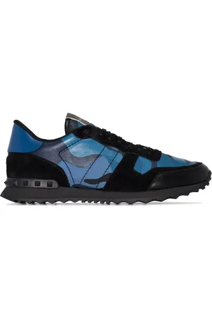 VALENTINO GARAVANI Garavani Rockrunner Camouflage-lædersneakers