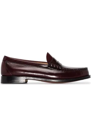 G.H. Bass Brune Weejuns Larson penny-loafers med prægning