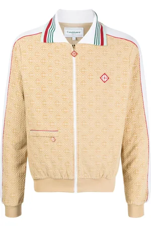 Casablanca Jakke med monogram i jacquard og lynlås
