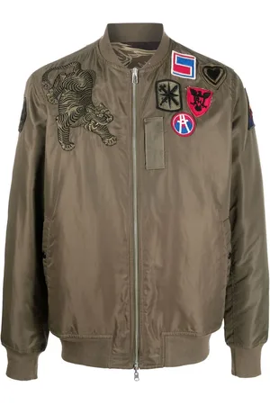 Maharishi Vendbar bomberjakke med mærkedetalje