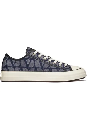 VALENTINO GARAVANI Toile Iconographe Totaloop sneakers med denim-effekt
