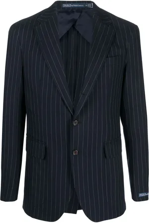 Ralph Lauren Enkeltradet nålestribet blazer