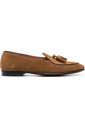 Ralph Lauren Belvin loafers i ruskind med kvastdetalje