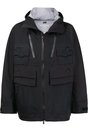 WHITE MOUNTAINEERING Jakke med hætte og lynlås