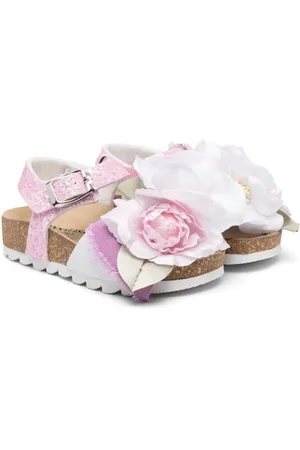 MONNALISA Sandaler med blomsterapplikation