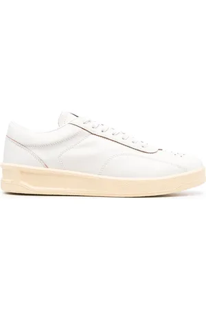 Jil Sander Lædersneakers med snøre