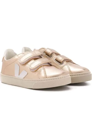 Veja Laminerede sneakers med burrelukning