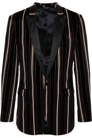 Dolce & Gabbana Stribet blazer med spidsrevers