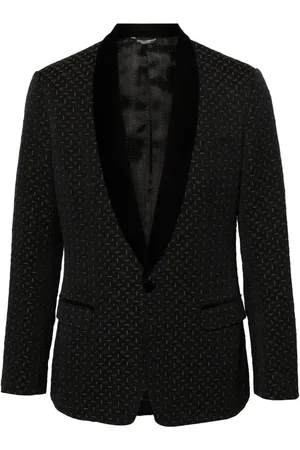 Dolce & Gabbana 2000 jacquard-blazer med sjalrevers