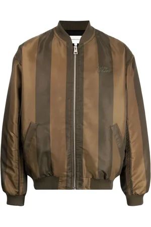 Maison Kitsuné Stribet bomberjakke