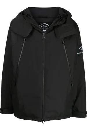 WHITE MOUNTAINEERING Jakke med hætte og logomærke