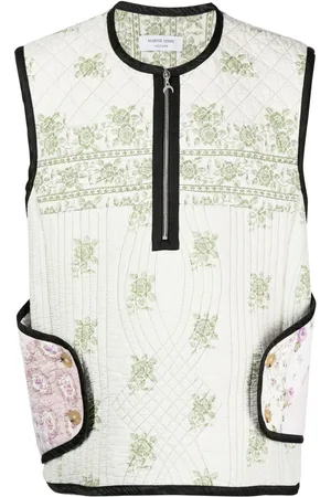Marine Serre Armour-vest med boutis-blomster tryk