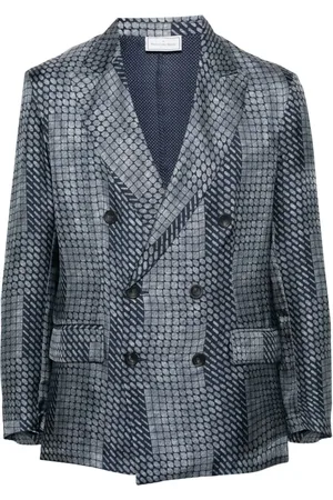 PIERRE-LOUIS MASCIA Blazer med abstrakt tryk