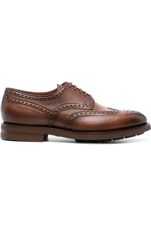 santoni Derby-brogue-sko i læder