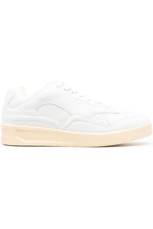 Jil Sander Low-top sneakers i læder med paneler
