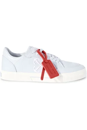 OFF-WHITE Vulcanized sneakers i lærred med kontrastmærke