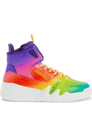 Giuseppe Zanotti High-top sneakers med regnbuefarver