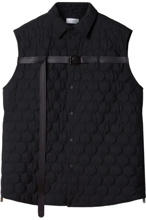 OFF-WHITE Quiltet vest med spænde