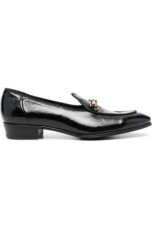 LIDFORT Loafers i læder med kædedetalje