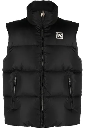 Palm Angels Polstret skivest med monogram-mærke