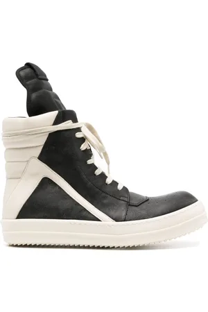 Rick Owens High-top Geobasket sneakers i læder