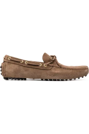 CAR SHOE Loafers i ruskind med rillet sål