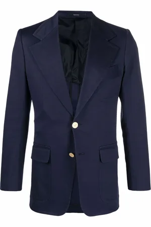 Saint Laurent Enkeltradet blazer med hakrevers