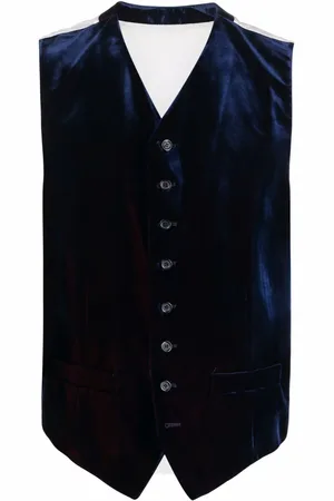 Dolce & Gabbana Vest i velour med paneler fra 00