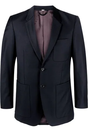 Burberry Enkeltradet blazer med hakrevers fra 00