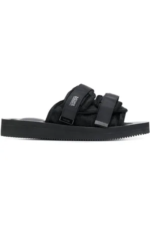 SUICOKE Moto-VHL sandaler med lammeskindskant