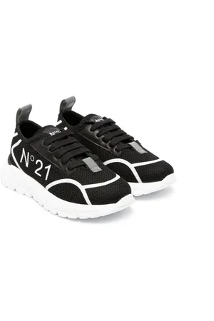 Nº21 Sneakers med logotryk og paneler