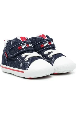 Miki House High-top sneakers med logo-broderi