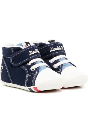 Miki House Sneakers med broderet logo og burrelukning