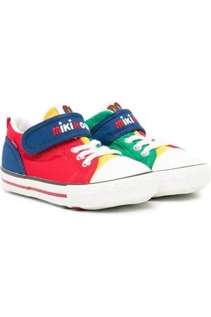 Miki House Sneakers med colourblocking og broderet logo