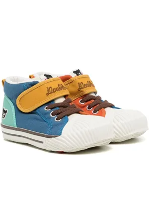 Miki House Sneakers med colourblocking og burrelukning