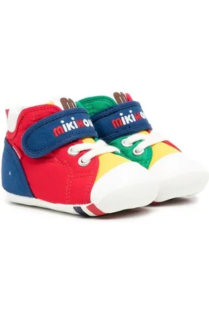 Miki House Sneakers med colourblocking og broderet logo