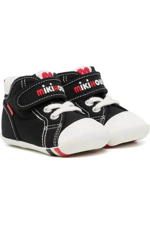 Miki House Sneakers med logobroderi og burrelukning