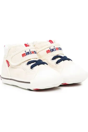 Miki House High-top sneakers med logo-broderi