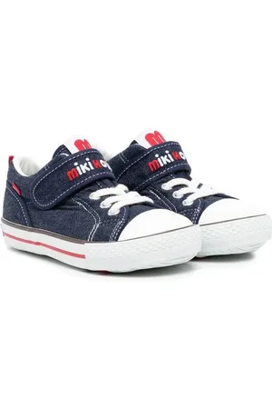 Miki House Sneakers i denim med logobroderi