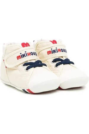 Miki House Sneakers med broderet logo og striber