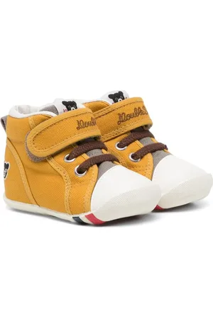 Miki House Sneakers med broderet logo og burrelukning