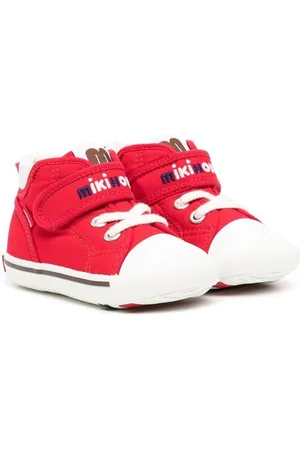 Miki House High-top sneakers med logo-broderi