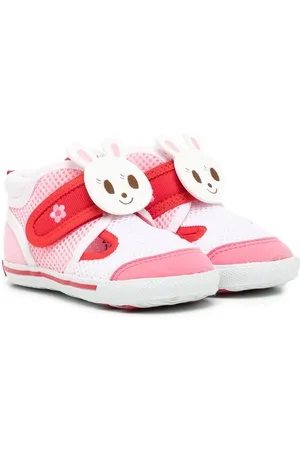 Miki House Sneakers med kanin-udsmykning og burrelukning