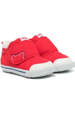 Miki House Sneakers med burrelukning og logomærke