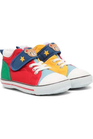 Miki House Sneakers med colourblocking og burrelukning