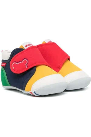 Miki House Sneakers med colourblocking og burrelukning