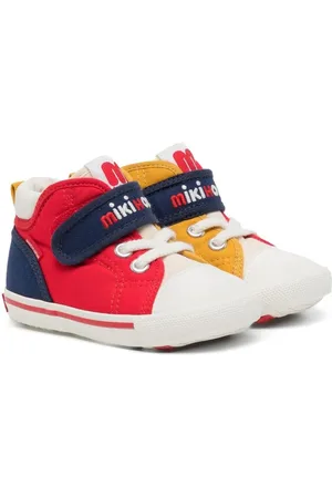 Miki House Sneakers med broderet logo og colourblocking